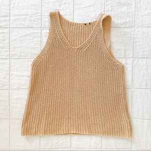 Vintage knit tank, med/large